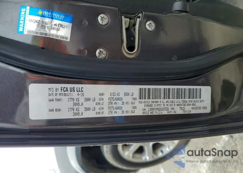 2016 Ram 1500 Laramie z USA, uszkodzony, nr VIN 1C6RR7NM9GS337533